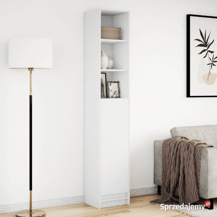 Szafka z LED biała 36x325x200 materiał Warszawa