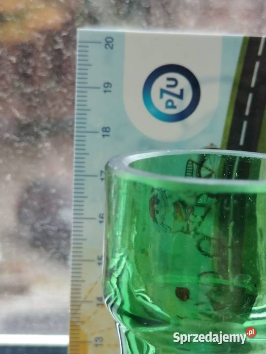 Szmaragdowa karafka szlifowana prl zachodniopomorskie Choszczno sprzedam