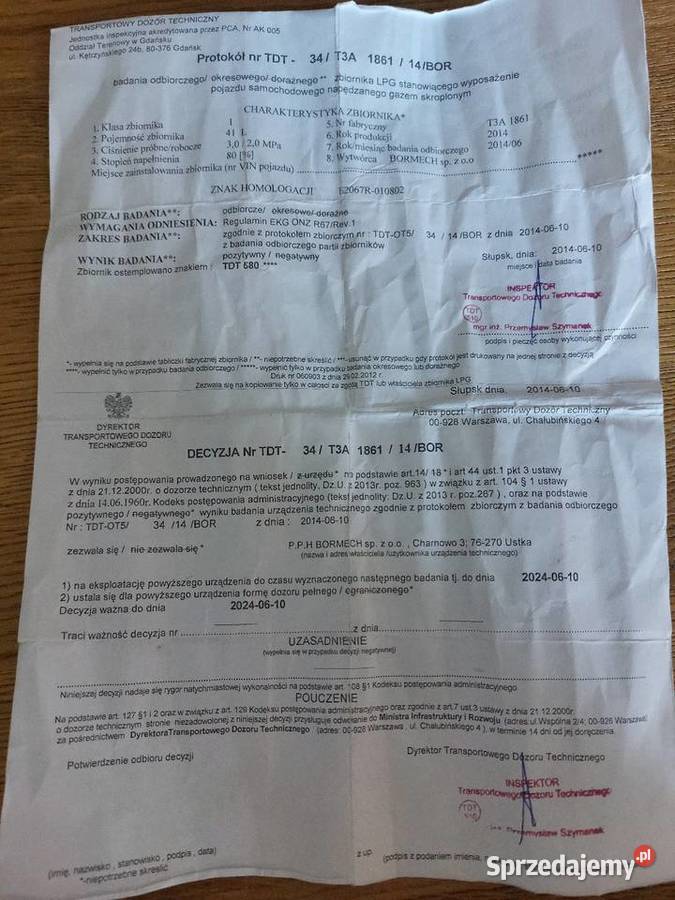 Butla gazowa samochodowa Instalacja gazowa Uście Gorlickie