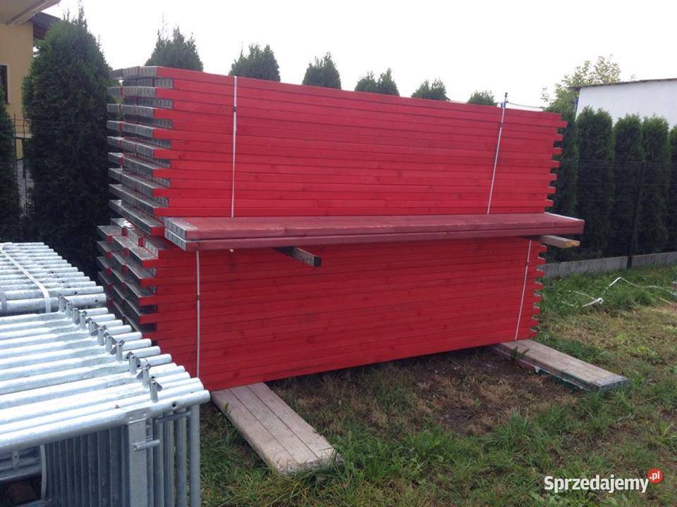 Zestaw rusztowania 37m2 6x6 podesty drewniane 3m