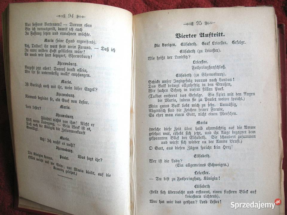 Schiller Maria Stuart tom 5 i 6 antykwaryczna Siedlce