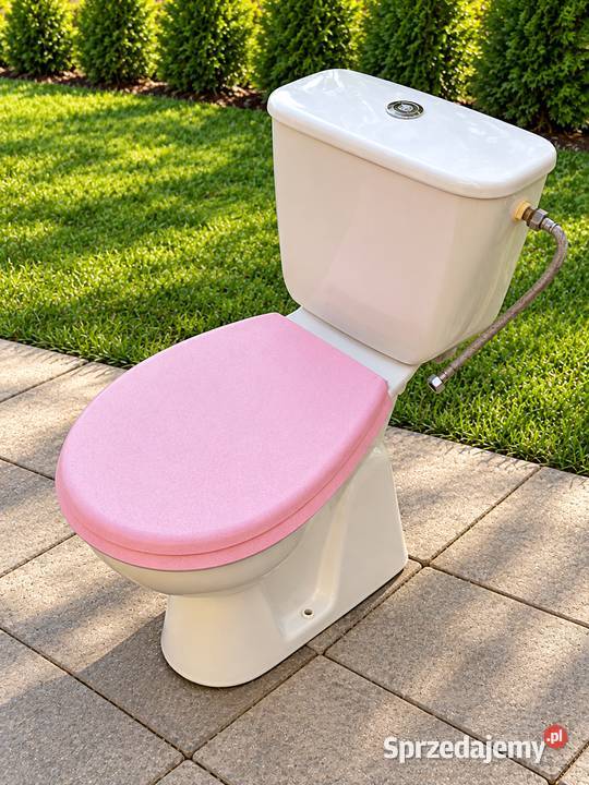WC kompakt KOŁO miska WC ze spłuczką i różową Łańcut