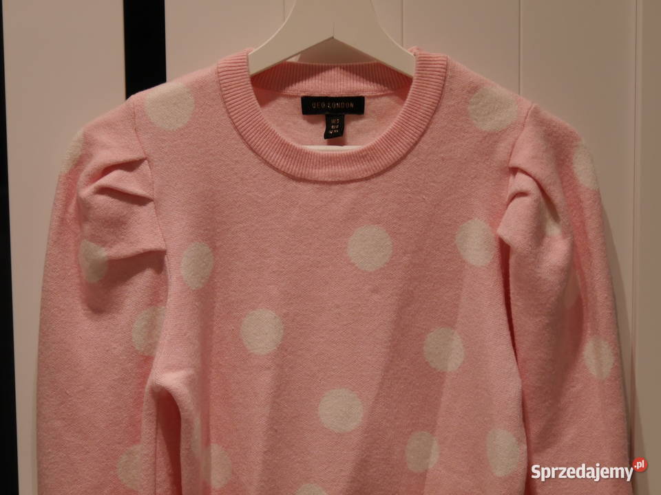 Qed London fajny sweterek bufki 34 XS Swetry i golfy dolnośląskie Wrocław