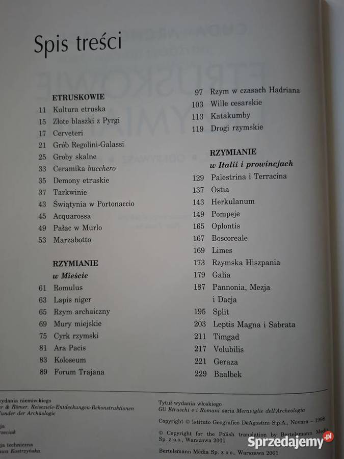 Cuda archeologii Etruskowie i Rzymianie Kraków