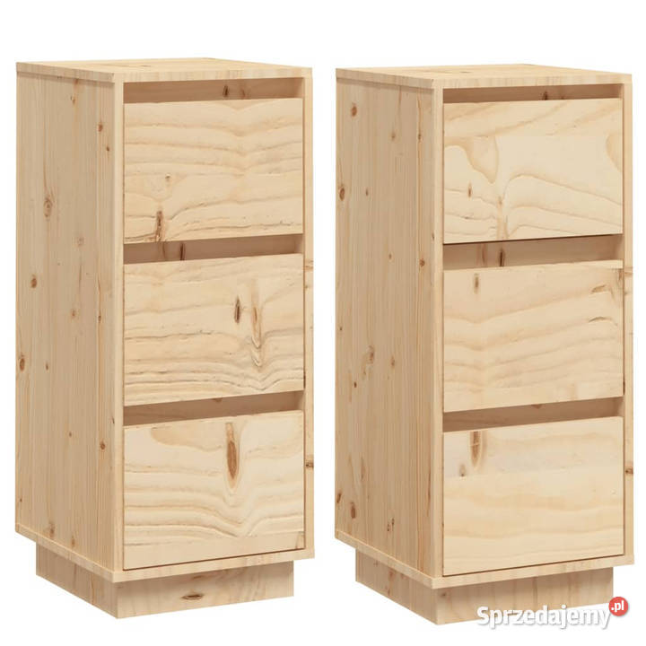 Szafki boczne 2 32x34x75 lite drewno sosnowe Warszawa sprzedam