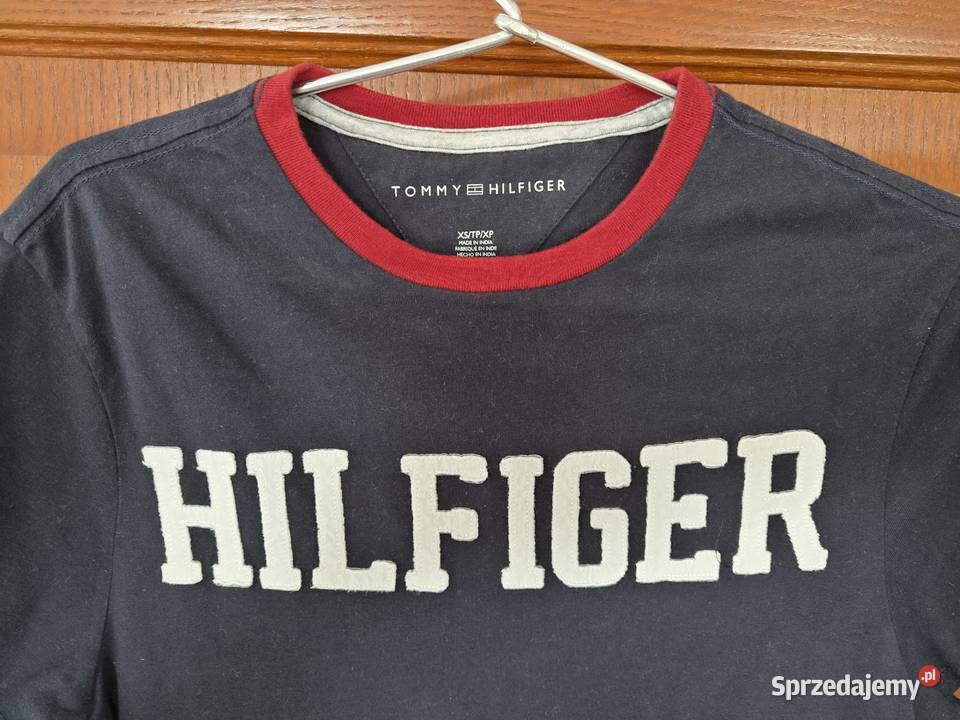Grantowa bawełniana koszulka tshirt Tommy Bibice