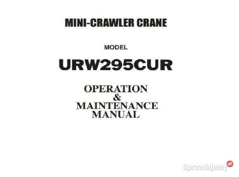 Furukawa UNIC URW295CUR CAR CUMR instrukcja Kielce sprzedam