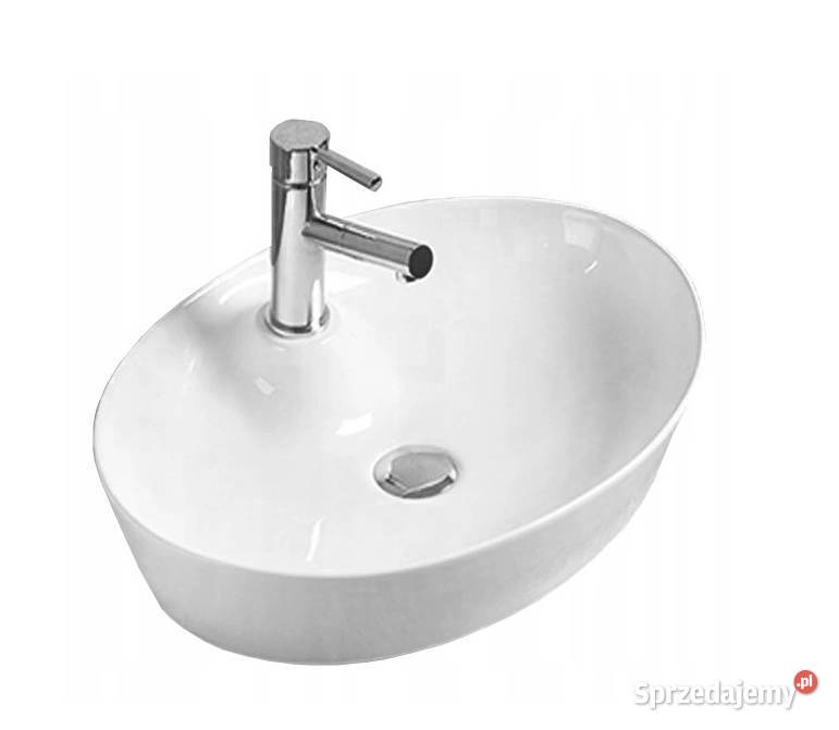 Umywalka nablatowa 55x40 Biała ceramiczna Choroszcz sprzedam