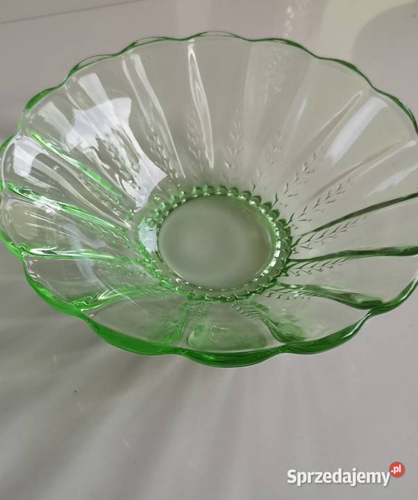 Patera misa zielone szkło Toruń