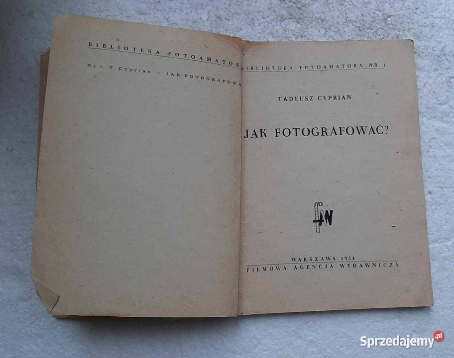 FOTOGRAFOWAĆ Tadeusz Cyprian 1954 Łódź
