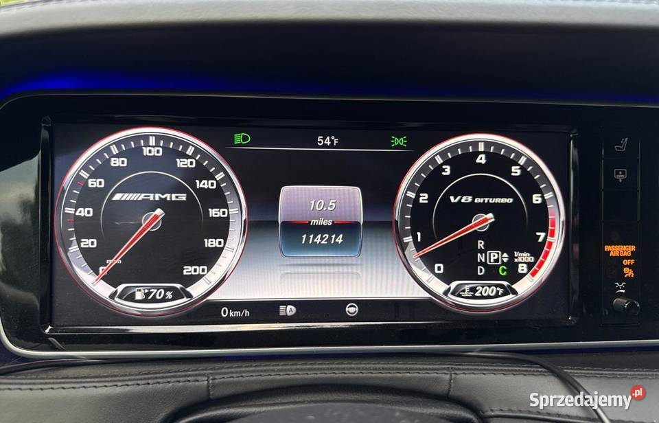 2015 MERCEDESBENZ S 63 AMG Rok produkcji 2015 Klasa S Bełchatów