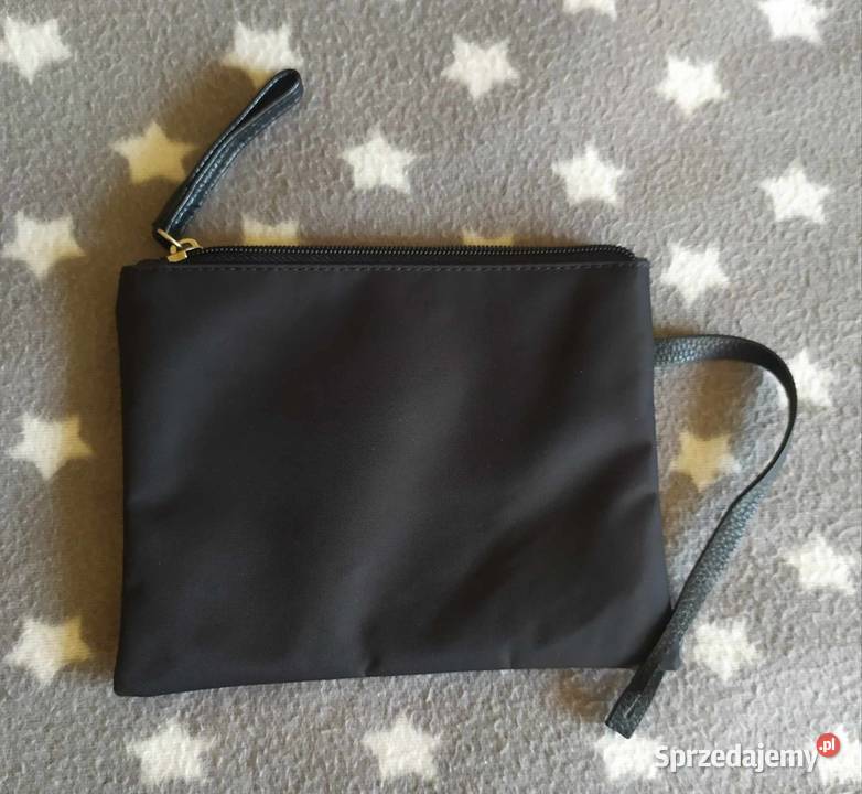 Kosmetyczka bugatti Czarna skórzane paski 15cm Lublin