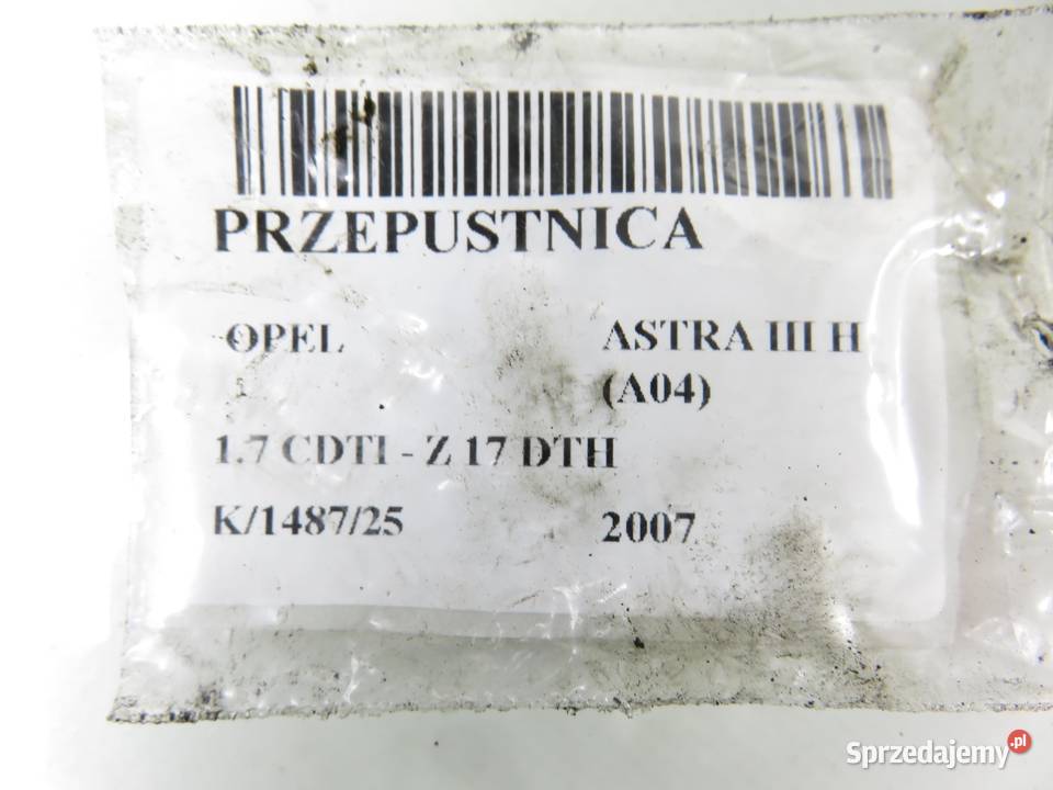 PRZEPUSTNICA OPEL ASTRA III H 17 CDTI 8973002311