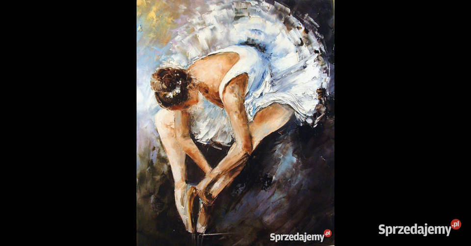 Baletnica  - Obraz olejny szpachla 50x40