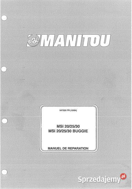 Manitou MSI40 MSI50 MSI20 MSI25 MSI30 Buggy motoryzacja, transport Kielce