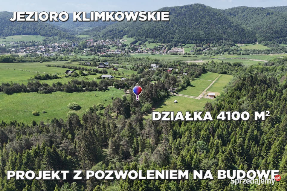 Działka budowlana 41a Uście Gorlickie Z 4100m2