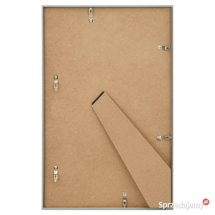Ramki na zdjęcia 3 stołowe srebrne 13x18 MDF