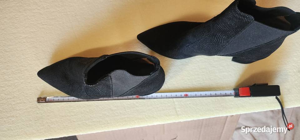 Skórzane buty Mauro Teci Zamsz czarne r 37 skóra