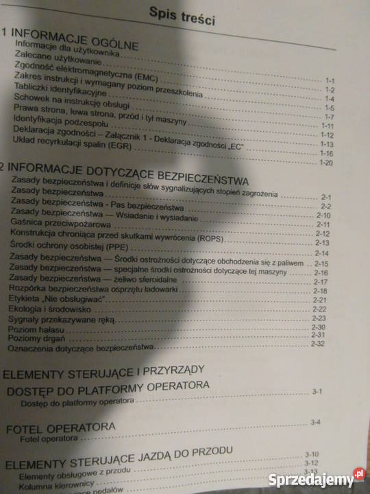 dtr instrukcja obsługi holland b110ctc i inne