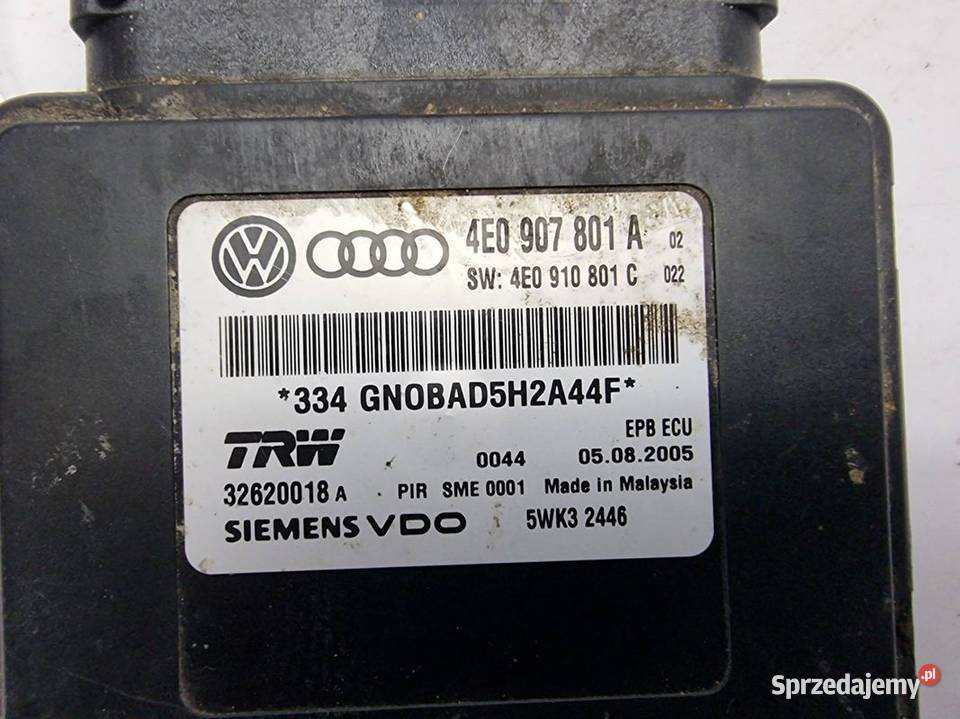 MODUŁ AUDI A8 D3 4E0907801A kujawsko-pomorskie Lipno