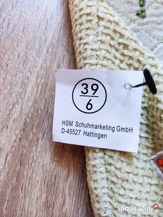 Obuwie domowe damskie papcie klapki nowe Głuchołazy