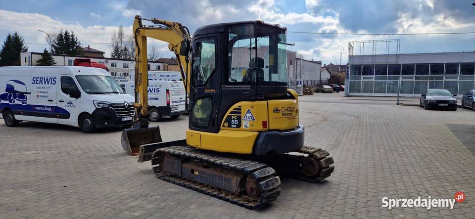 Wynajem koparki gąsienicowej Koamtsu PC55 Motoryzacja Białystok