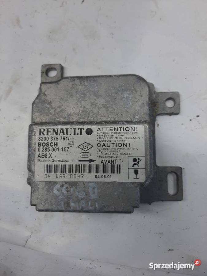 Renault 8200375761 Sensor moduł sterownik Poduszki powietrzne Ksawerów