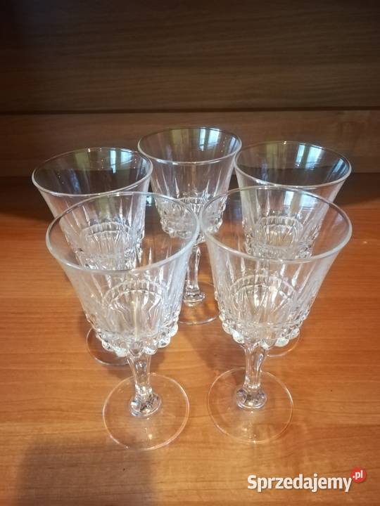 Krysztalowe kieliszki do białego wina przezroczysty śląskie
