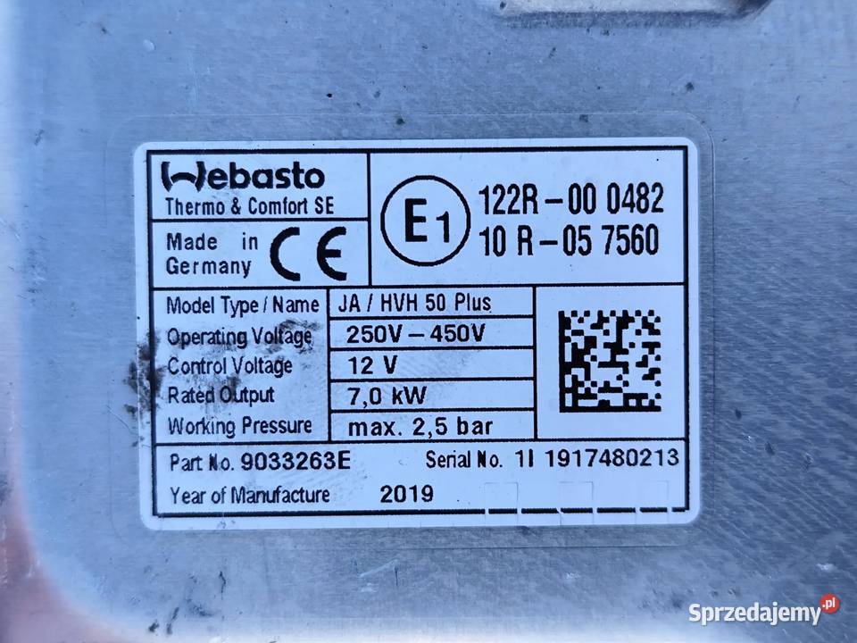 Land Rover Range MK2 WEBASTO MODUŁ PODGRZEWACZ Przemęt