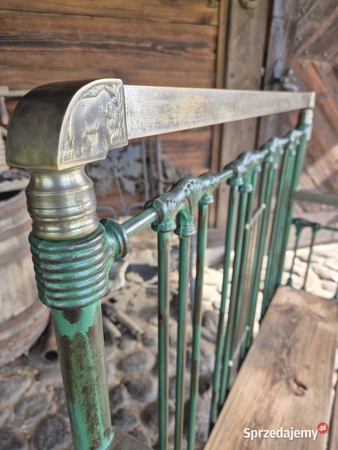 Dekoracyjna metalowa ławka mazowieckie Kamieńczyk