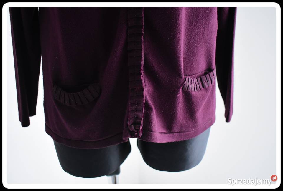 Fioletowy kardigan Eastex 42 XL 44 XXL Płock