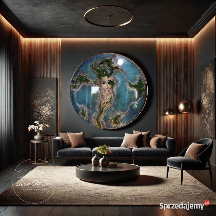 Obraz żywica epoksydowa rzeźba plus mech Rzeszów sprzedam