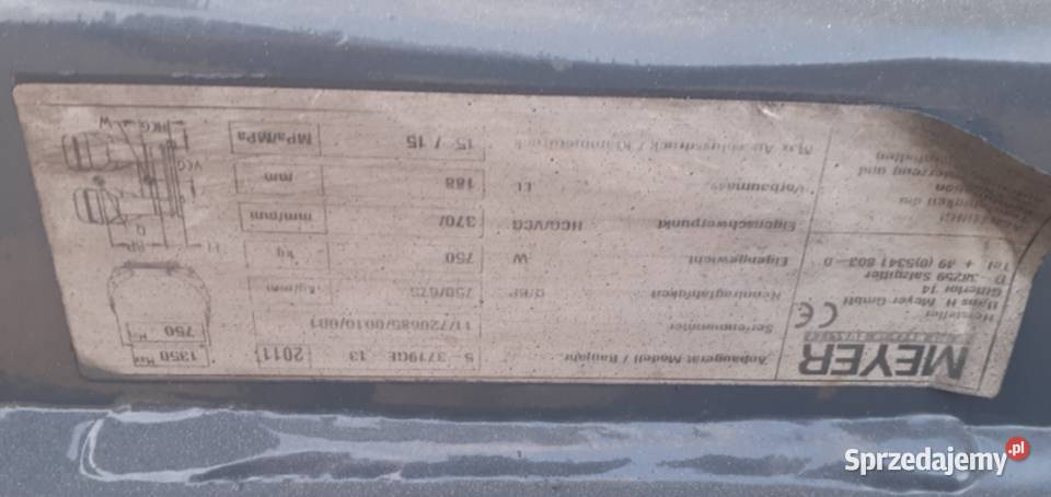 Obrotowy Chwytak do Opon Meyer 2011 Linde Wózki widłowe Dywity