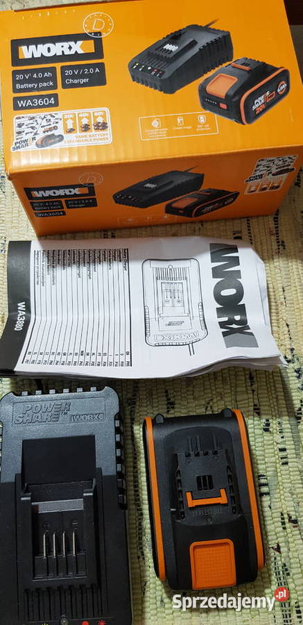 ORYGINALNY AKUMULATOR BATERIA WORX 20V WA3644 40 Stargard sprzedam