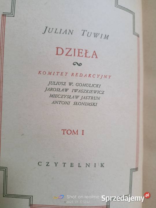 Tuwima wiersze wybrane książki Warszawa sprzedam