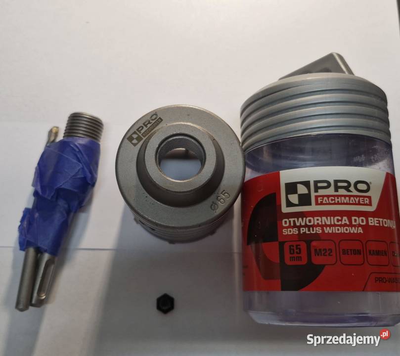 Otwornica widiowa do betonu SDS Plus 65mm PRO Łódź