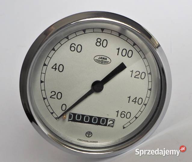 Licznik okrągły 160 h chromowana ramka replika Tuczempy
