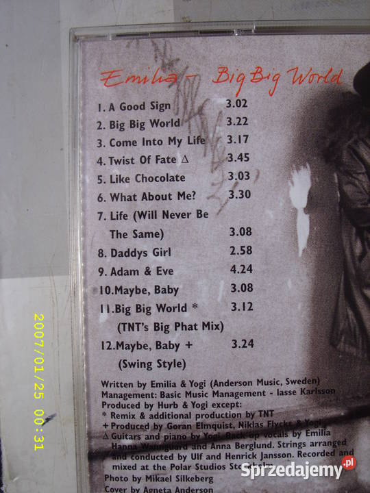 POP CD EMILIA BIG BIG WORLDPOLYGRAM Wołów