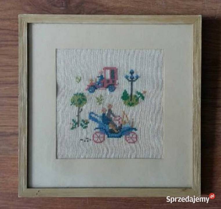 Obraz Stara Szwedzka Sztuka Ludowa Haft