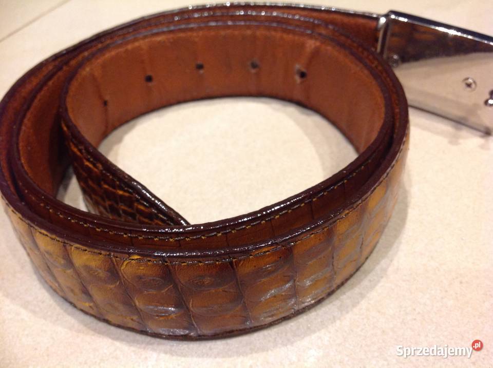 Pasek Męski Skóra Krokodyla Lacoste ML Skóra lubuskie Nowa Sól
