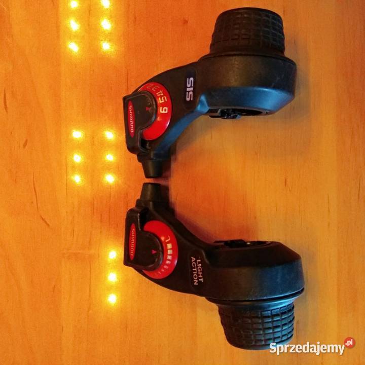 Manetki shimano 3x6 gripshift do przerzutek