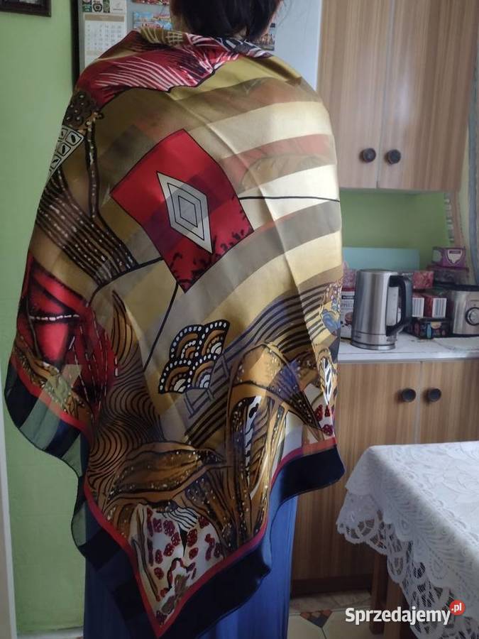 Hiszpańska dużajedwabna apaszka biznesowa z Kraków