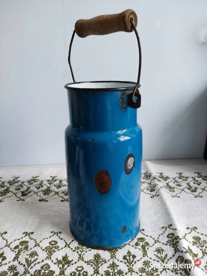 Kanka bańka emaliowana niebieska na mleko 2l opolskie Głuchołazy