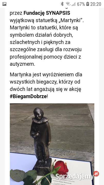 Statuetka z brązuMartynka Marzenna Olszewska