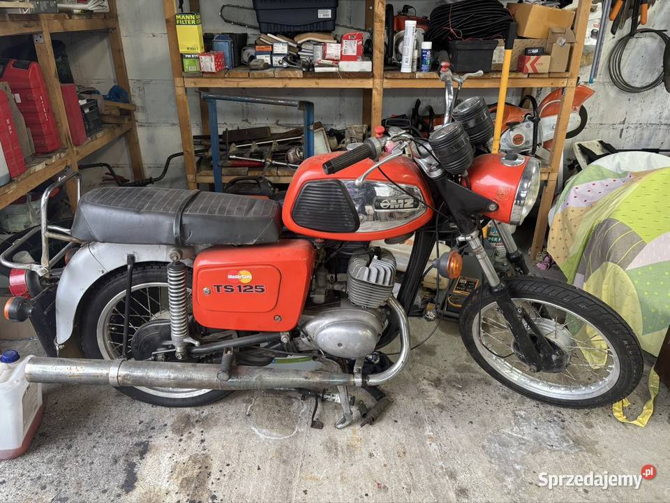 MZ 125ts 1981 nieuszkodzony Motocykle, skutery, quady mazowieckie Tarczyn