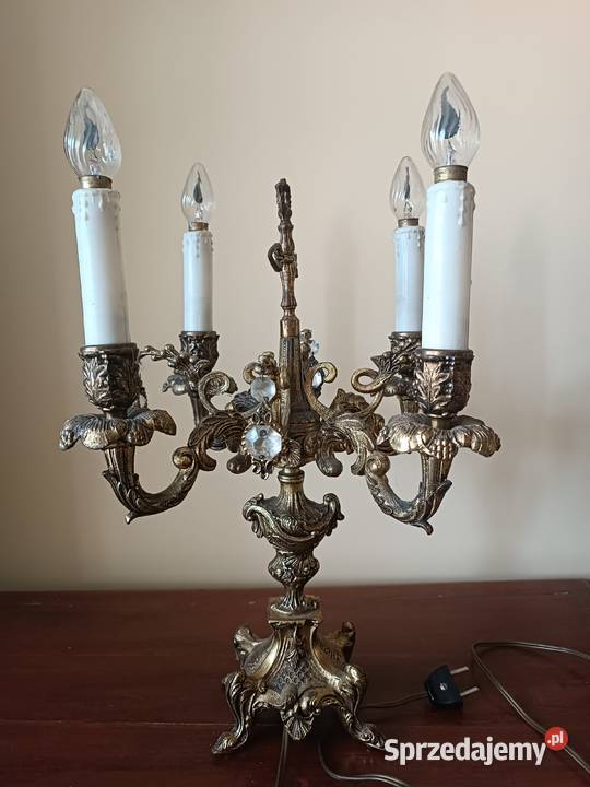 Lampa antyczna kandelabr Antyki Budzyń