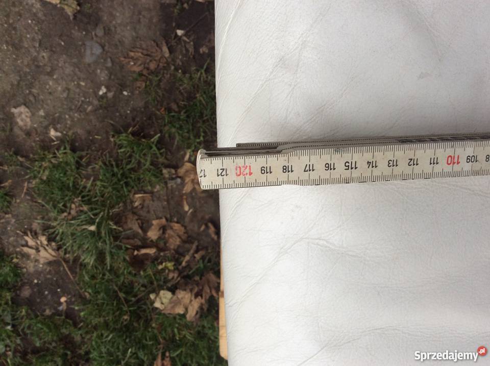 Komplet wypoczynkowy skórzany w kolorze bialym pomorskie Kobylnica