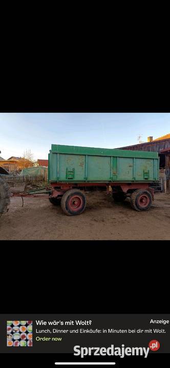 Przyczepa 12 t Wywrotka Niemcy nieuszkodzony Zamość