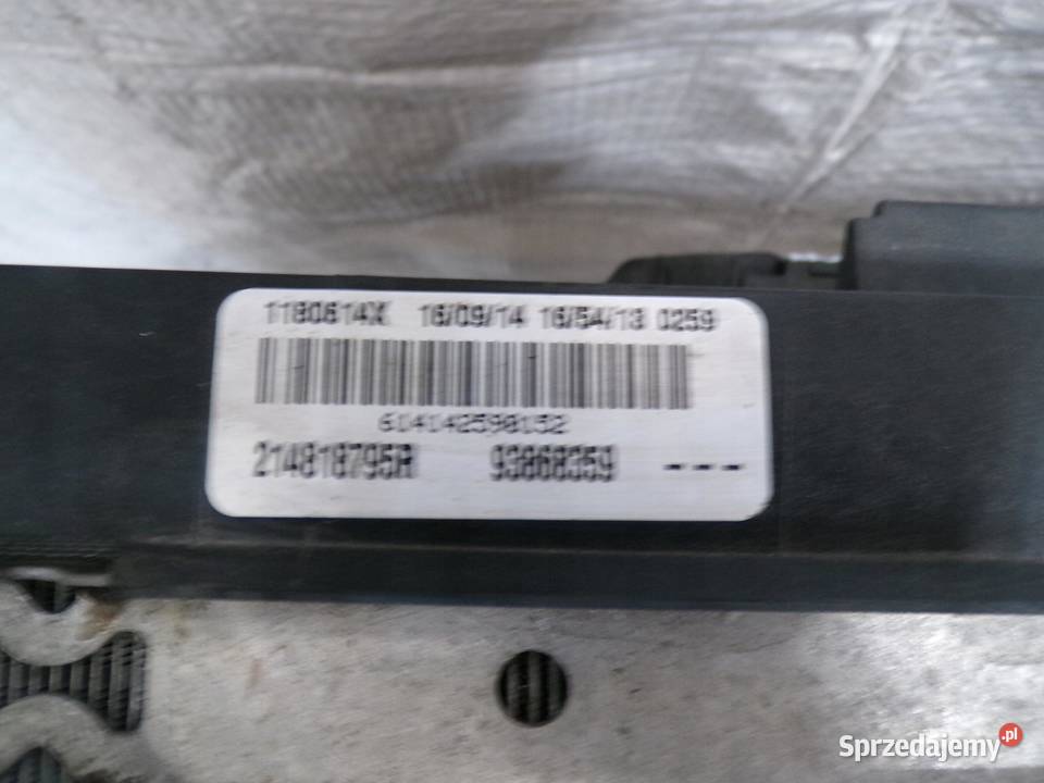 CHŁODNICE WODY KLIMY OPEL VIVARO B 16 BITURBO sprzedam