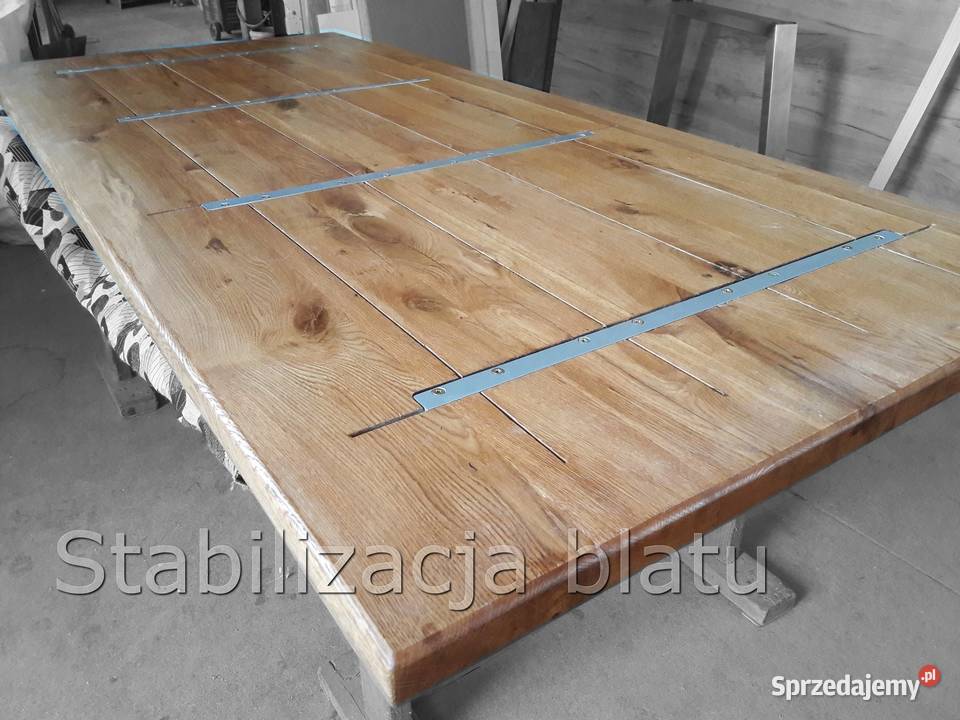 Drewniane stoły z metalowymi nogami NA WYMIAR Dobrodzień sprzedam
